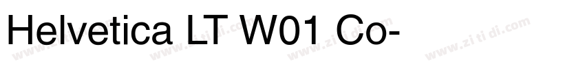 Helvetica LT W01 Co字体转换